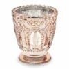 Rose Gold Glass Candle Holder