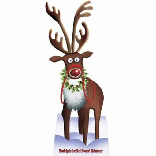 Rudolph Reindeer Cardboard Cutout