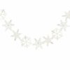 White Glitter Snowflake Garland