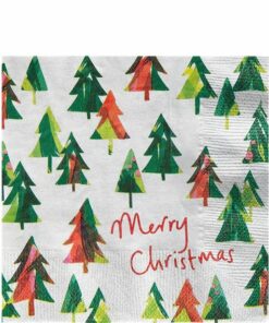 ECO Merry Christmas Tree Napkins