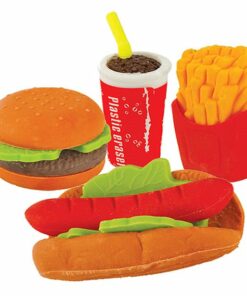 Fast Food Themed Erasers