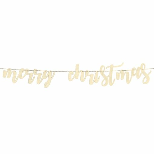 Merry Christmas Wooden Banner