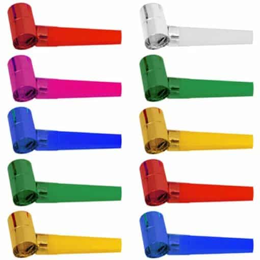 Multi-coloured Foil Party Blowers