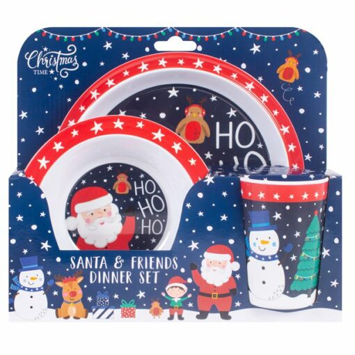 Santa & Friends Melamine Dinner Set