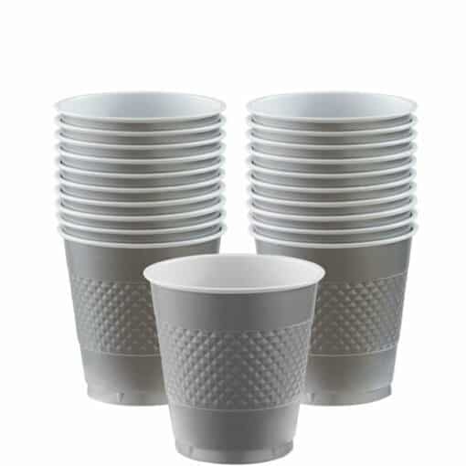 Silver Party Plastic Cups