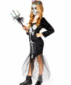 Skull Mermaid Child Fancy Dress Costume