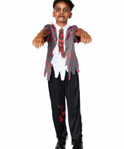 Zombie School Boy Halloween Fancy Dress Costume