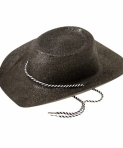 Black Glitter Cowboy Hat