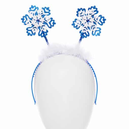 Christmas Blue Snowflake Headband