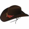 Brown Cowboy Hat with Teeth