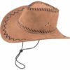 Brown Suede Cowboy Hat