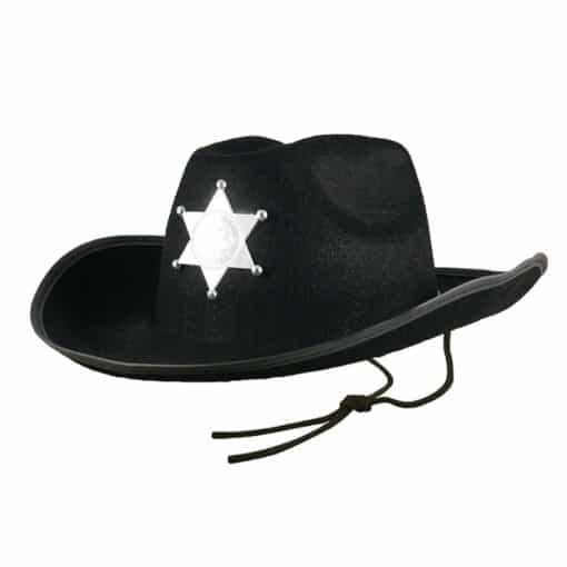 Child's Black Cowboy Hat with Star