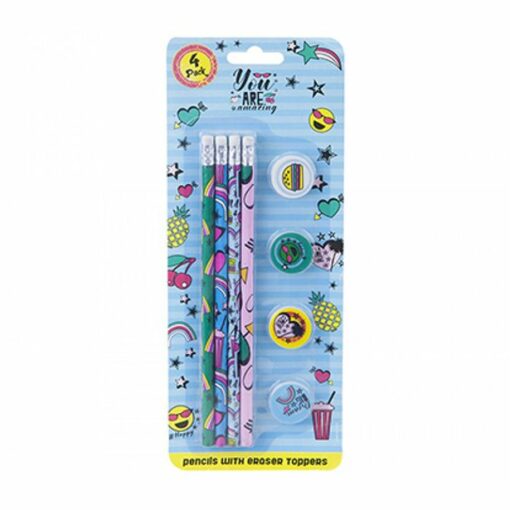 Girl Thing Pencils with Eraser Toppers