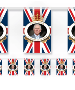 Coronation of King Charles III Flag Paper Bunting Decoration