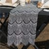 Boho Chic White Fabric Table Runner