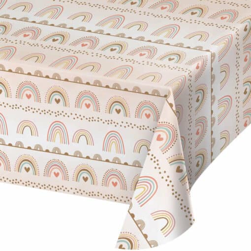 Boho Rainbow Paper Tablecover