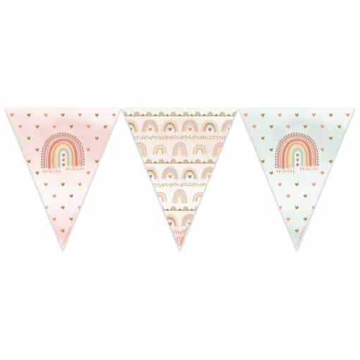 Boho Rainbow Paper Flag Bunting