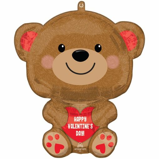 Happy Valentine's Cuddly Bear Balloon