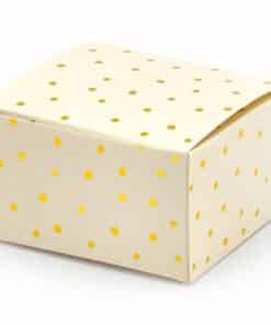 Gold Polka Dot Favour Boxes