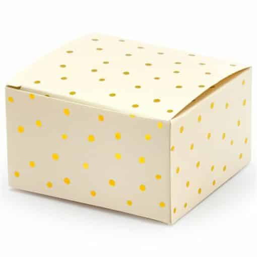 Gold Polka Dot Favour Boxes