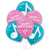 Internet Famous Musical Note Printed Latex Balloons