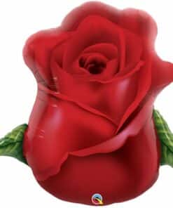 Red Rose Bud Foil Balloon