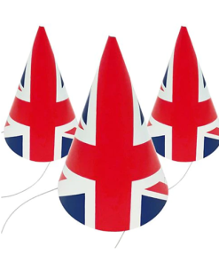 Union Jack Cone Hats