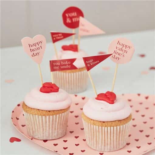 Valentines Cupcake Topper Set