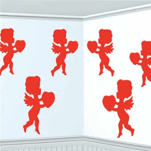 Valentines Cupid Card Cutouts Decorations