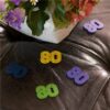 1980's Themed Table Confetti