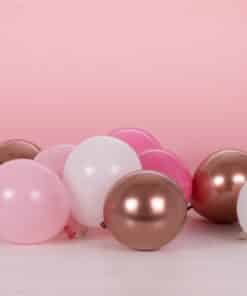 Blush & Rose Gold Mix Mini Latex Balloons