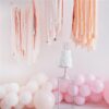 Blush & Rose Gold Streamer Ceiling Decoration