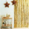 Gold Metallic Foil Fringe Curtain