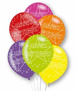 Happy Birthday Printed Latex Balloons