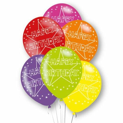 Happy Birthday Printed Latex Balloons