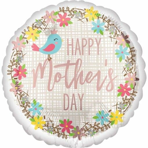 Happy Mother's Day Pretty Bird Foil Balloon