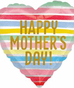 Mother's Day Stripy Balloon