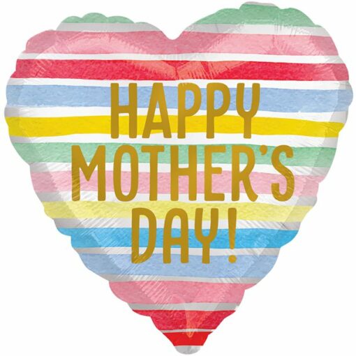 Mother's Day Stripy Balloon