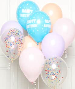 Pastel Happy Birthday DIY Latex Balloon Kit