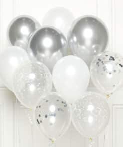 Silver DIY Latex Balloon Kit