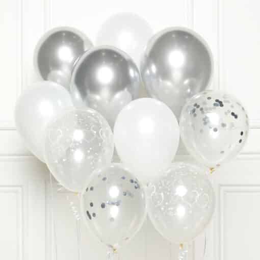 Silver DIY Latex Balloon Kit