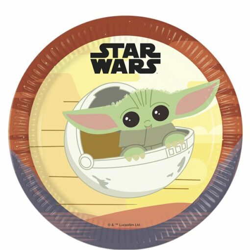 Star Wars Mandalorian Party Paper Plates