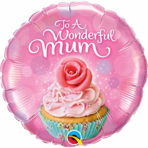 To A Wonderful Mum Cupcake Foil Balloon