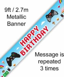 Gaming Birthday Banner