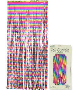 Multi Coloured Rainbow Foil Curtain