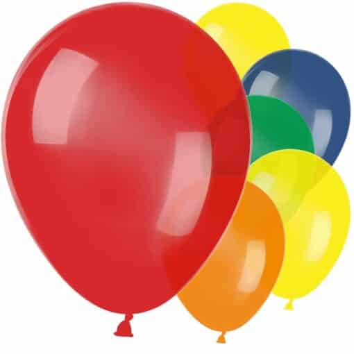 Assorted Colour Metallic Latex Balloons