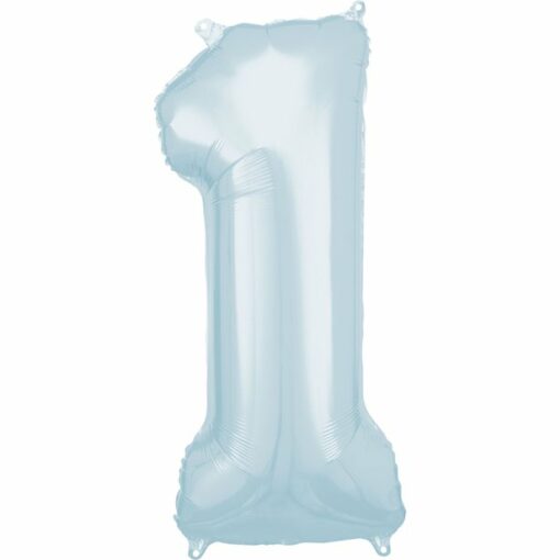 Baby Blue Number 1 Balloon