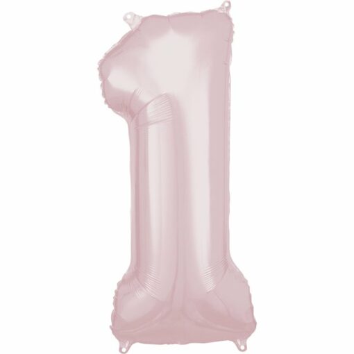 Baby Pink Number 1 Balloon