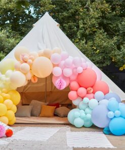 Brights & Fans Balloon Arch Backdrop