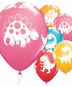 Cute & Cuddly Dinosaurs Printed Latex Balloons